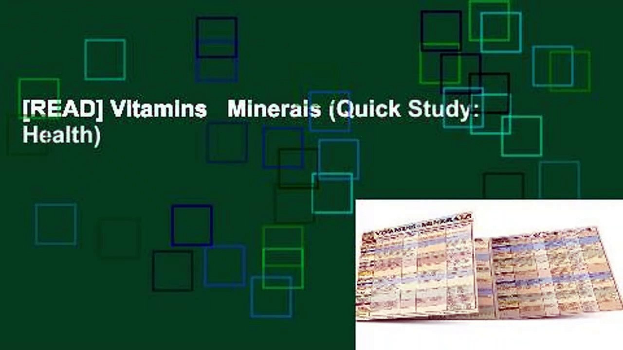[READ] Vitamins   Minerals (Quick Study: Health)