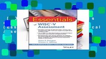 [MOST WISHED]  Essentials of WISC-V Assessment (Essentials of Psychological Assessment)