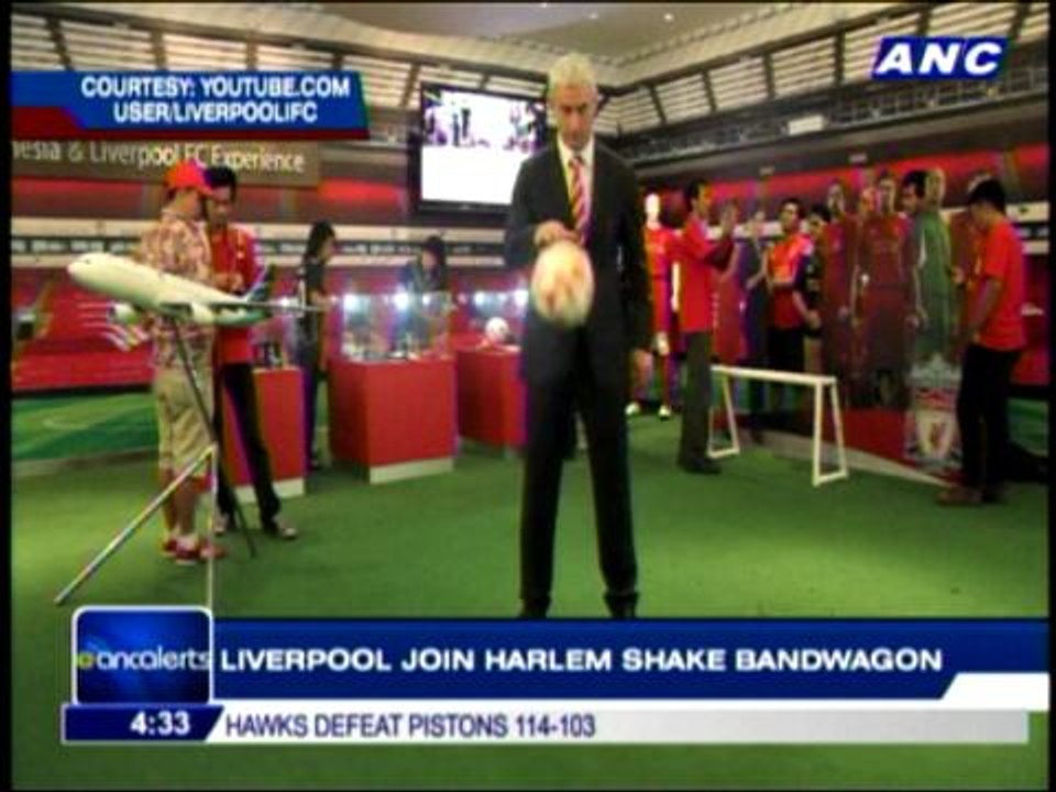 Liverpool join 'Harlem Shake' bandwagon