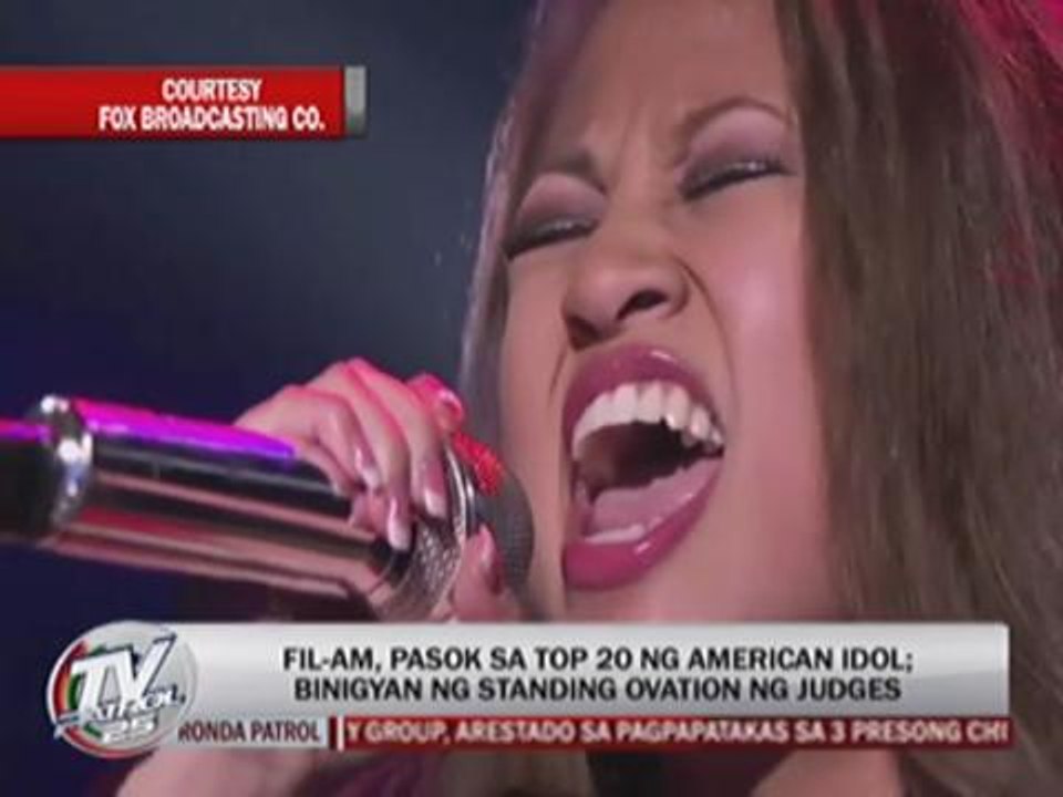 Pinay gets standing ovation in 'Idol'