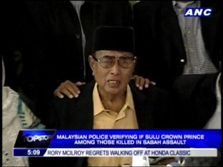 'Royal army' leader killed, Malaysia claims
