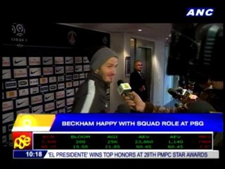 Beckham happy with squad role at PSG