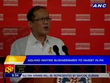 Pres. Aquino invites businessmen to invest in the Philippines