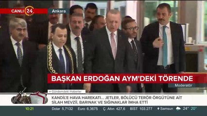 Cumhurbaşkanı Erdoğan Anayasa Mahkemesi'nde