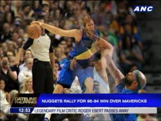 Nuggets rally for 95-94 win over Mavericks