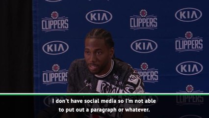 Kawhi thanks Toronto as he begins Clippers journey