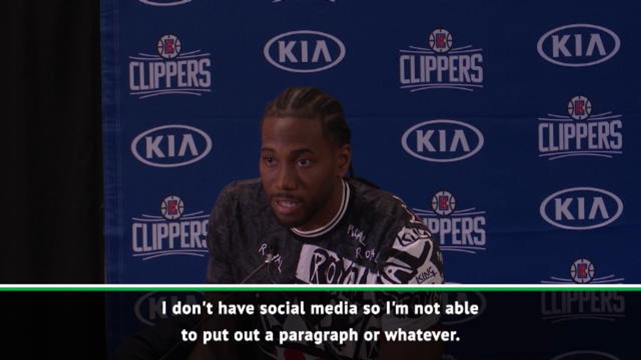 Kawhi thanks Toronto as he begins Clippers journey