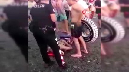 İnsan zinciri oluşturup hayat kurtardılar...O anlar kamerada