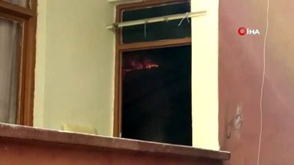 Bahçelievler'de bir evin mutfağında yangın çıktı