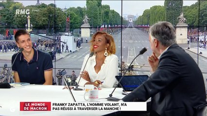 Le monde de Macron: Franky Zapata, l'homme volant, n'a pas réussi à traverser la Manche – 25/07