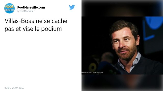 Mercato. André Villas-Boas annonce l’arrivée d’une nouvelle recrue à l’OM