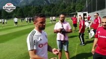 Funda Kavak, Beşiktaş antremanını böyle izledi