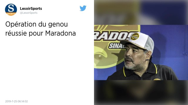 Argentine. Diego Maradona opéré du genou avec succès à Buenos Aires