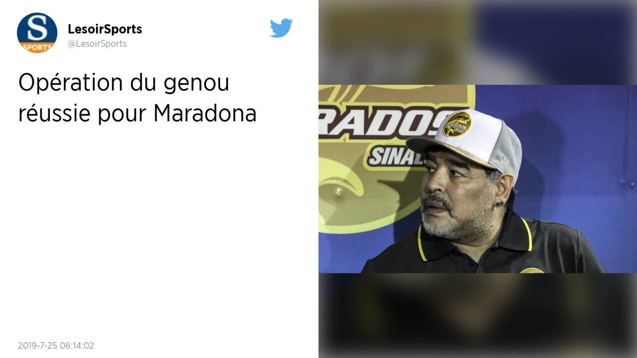 Argentine. Diego Maradona opéré du genou avec succès à Buenos Aires