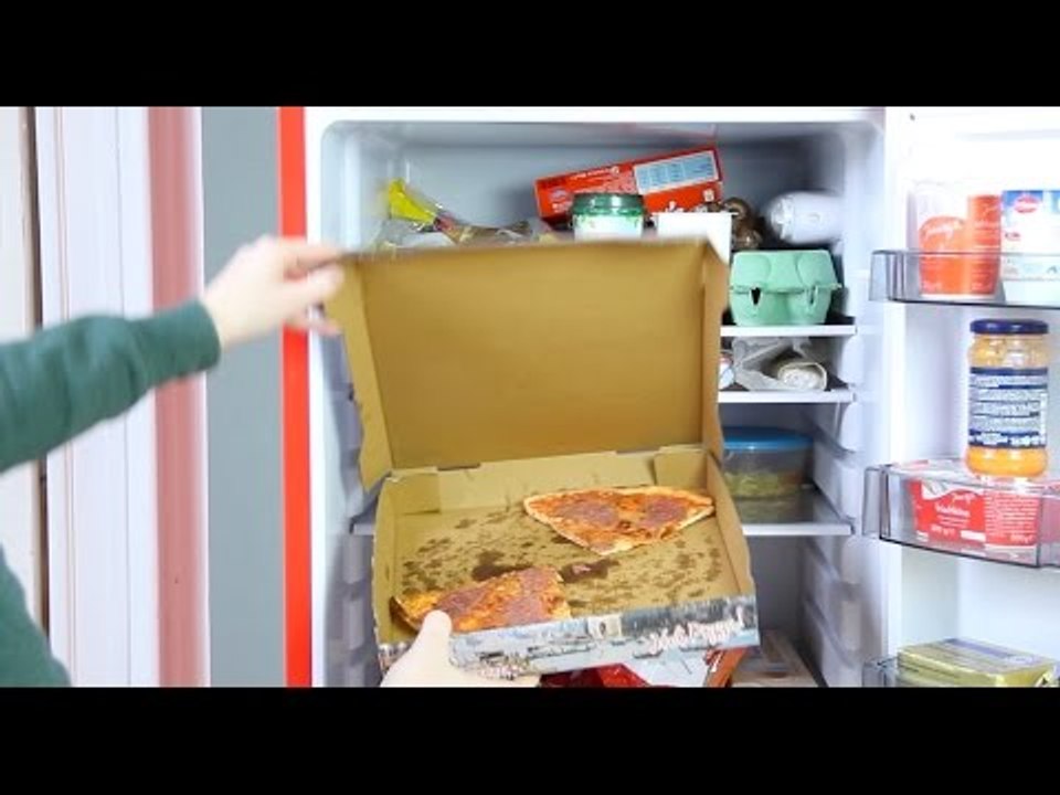 Ce que fait cette femme avec un reste de pizza est brillant ! :O