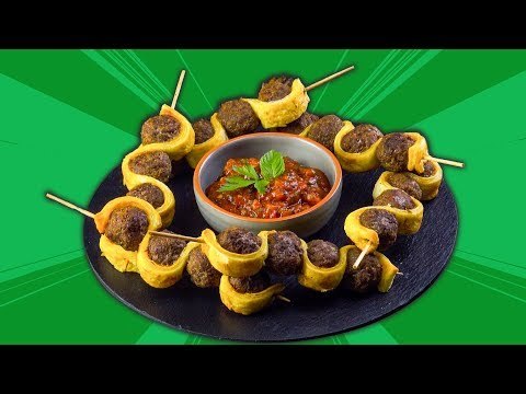 Skewered Meatballs With A Tasty Dip Make The Perfect Finger Food