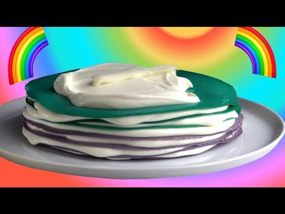 Stack Up 30 Brightly Colored Crêpes. WOW!