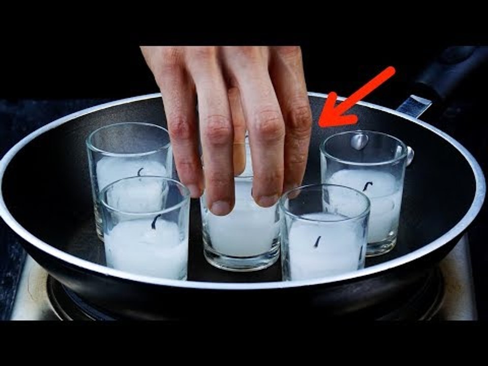 Faites fondre 6 bougies dans une poêle. Le résultat est surprenant !
