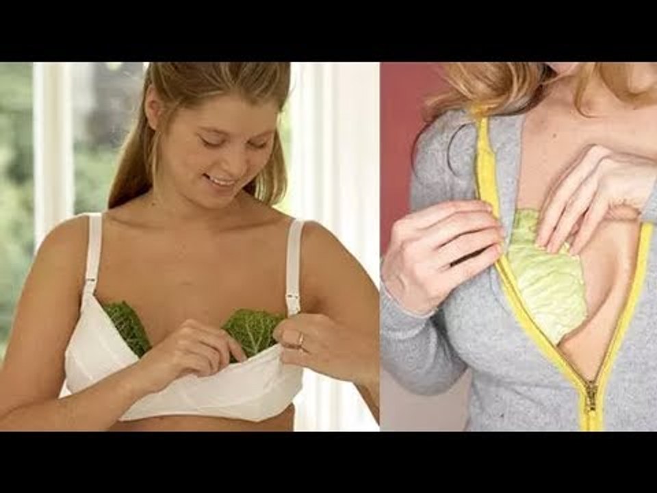 Elle met une feuille de chou dans son soutien-gorge pendant 20 minutes. La raison ?