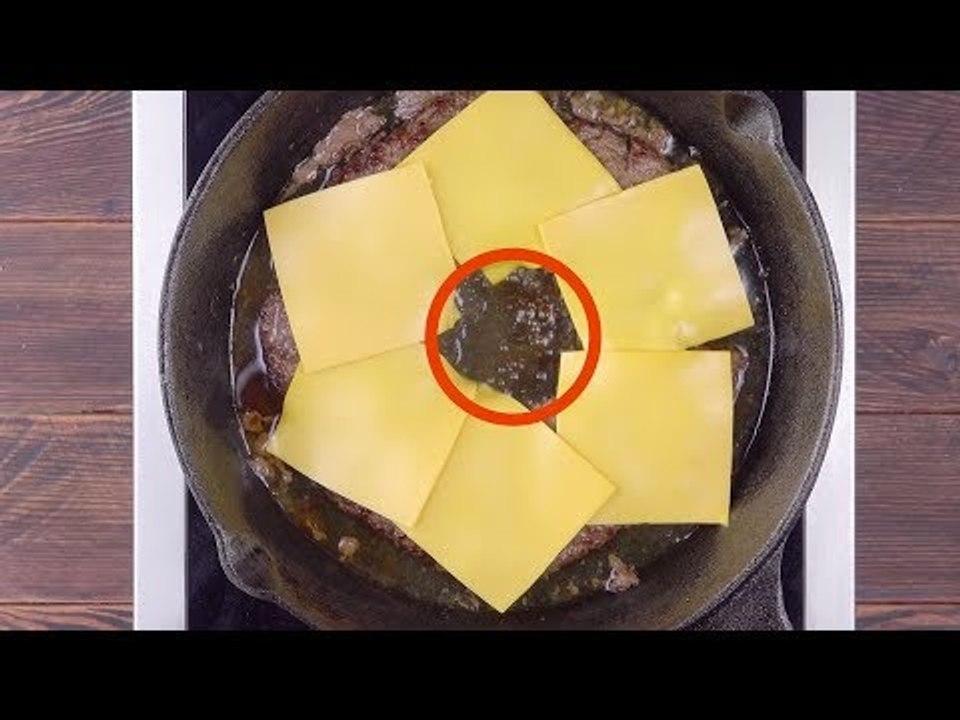 Put 6 Cheese Slices In The Pan. Where They End Up Is Crazy!
