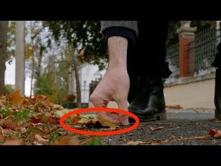 Collez la petite guirlande lumineuse sur une feuille d'aluminium pour la décoration d'automne !