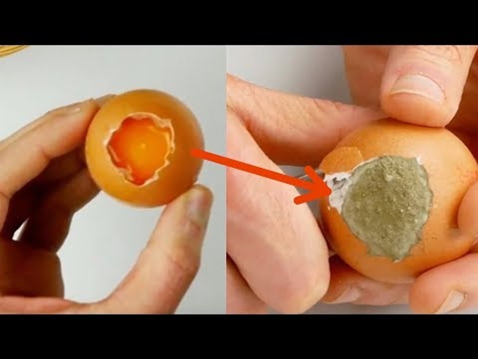Au début, l'oeuf a l'air normal. Mais ce qui se passe après 1 jour est top !