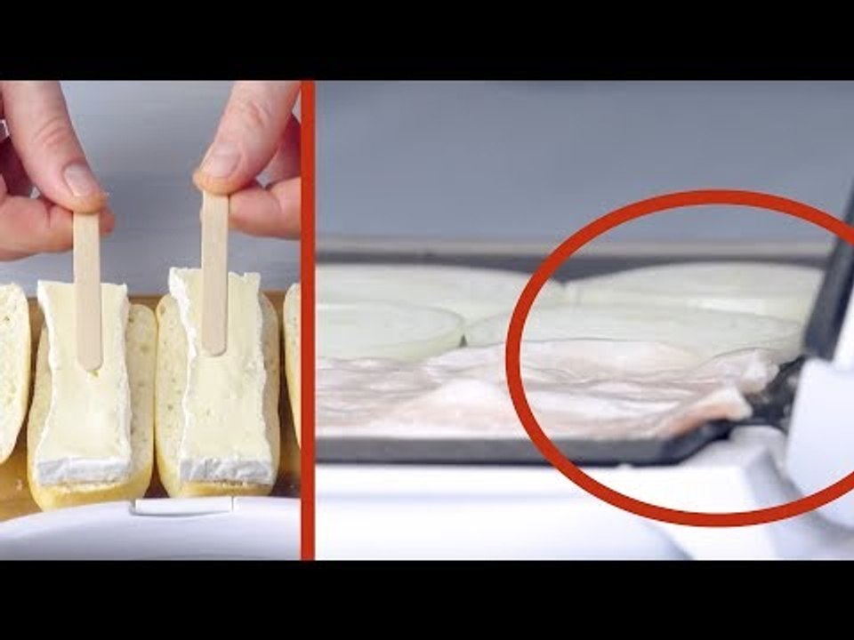 Firmly Press The Wooden Stick On The Cheese – This Is Cooking At Its Finest!