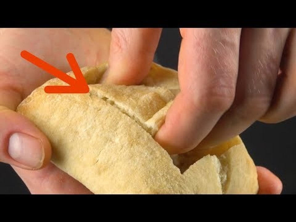 Cut Rectangles In The 9 Bread Rolls & The Rest Is History!