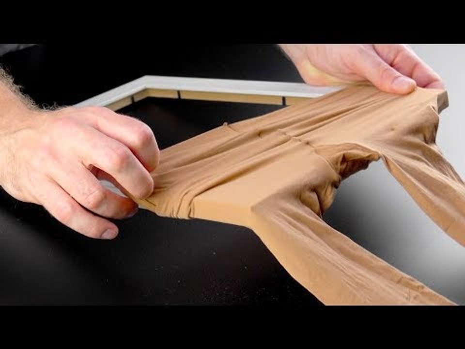 Stretch The Pantyhose Over The Picture Frame. What Does This Have To Do With Pasta?