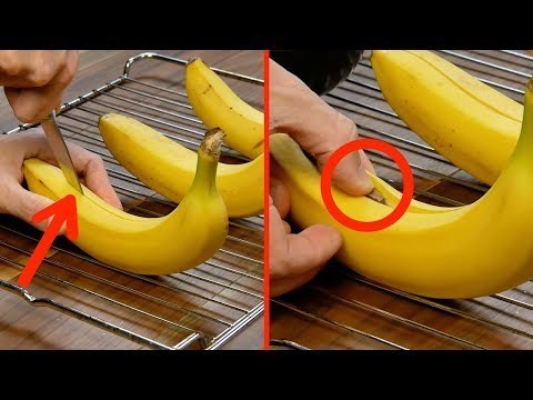 Genius Everyday Trick: Slit 3 Bananas – Here's Why!