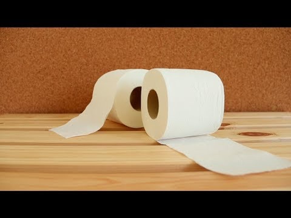 This is really how the toilet paper goes on the holder
