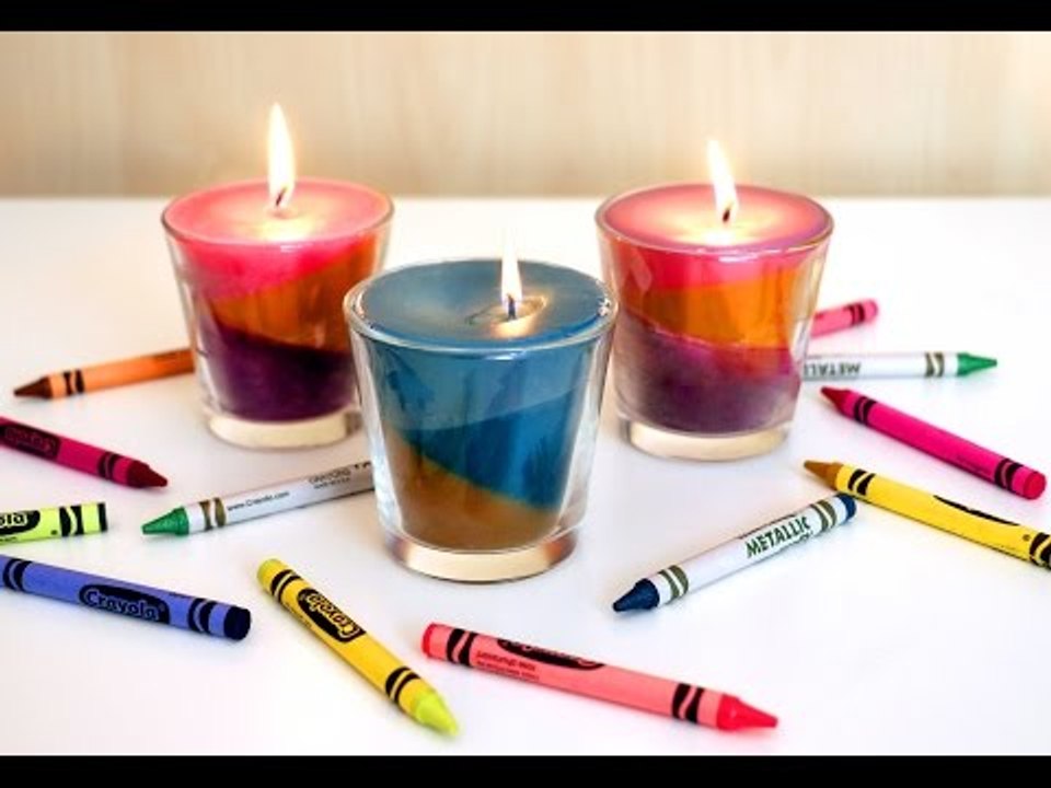 Motley and beautiful: Making candles from crayons