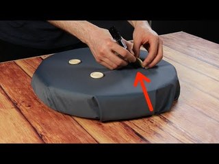 Glue 4 Buttons On The Fabric & The Result Is Mind-Blowing!