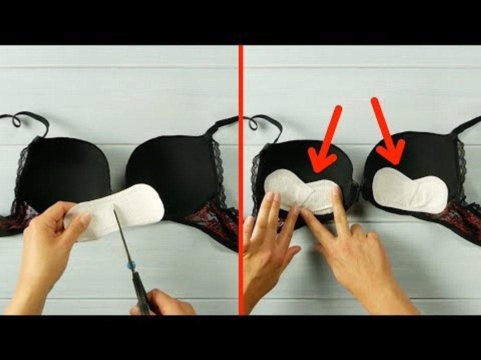 Cut The Pantyliners And Stick Them In Your Bra