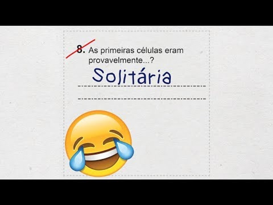 13 respostas hilárias de alunos em trabalhos de escola