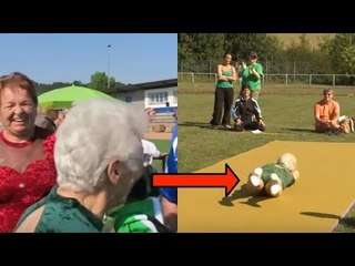 Ela parece ser uma vovó normal. Mas espere para vê-la em ação!