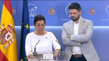 ERC Y EH-Bildu anuncian su abstención en la segunda votación de la investidura de Pedro Sánchez
