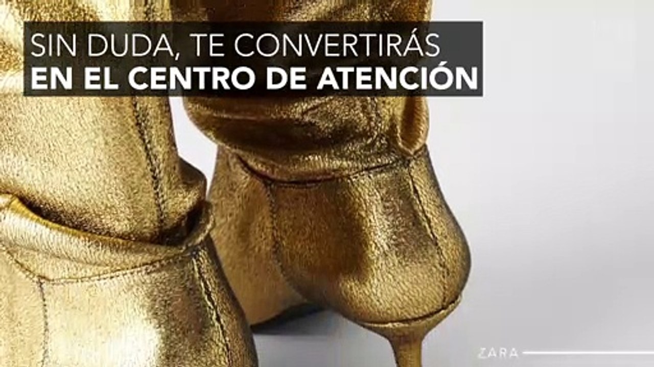 Las horterísimas botas doradas de Zara que van a arrasar esta temporada