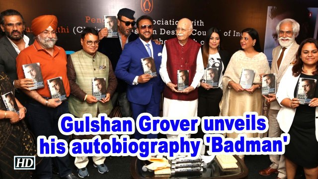 Gulshan Grover unveils his autobiography 'Badman'