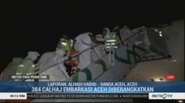 384 Calhaj Kloter 2 Embarkasi Aceh Diberangkatkan ke Jeddah