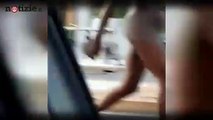 Milano, sorpresa nel frattico: corre nudo tra le auto | Notizie.it