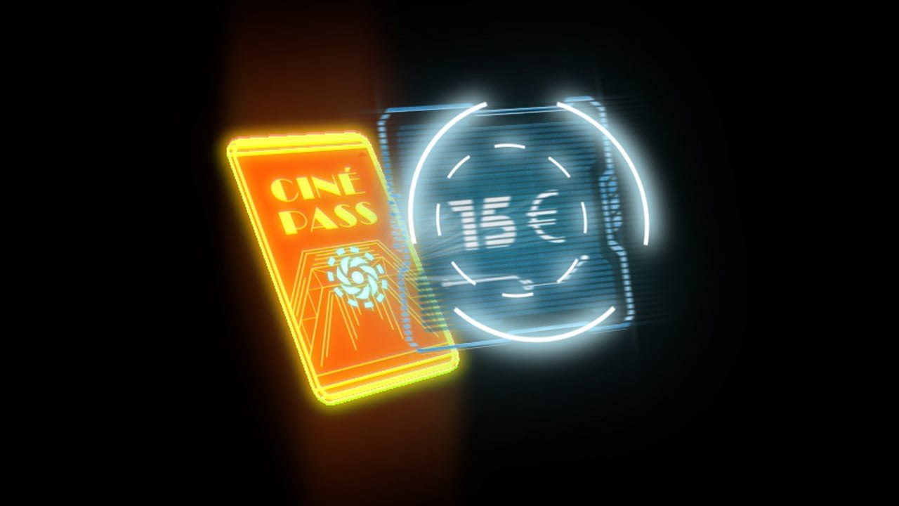 Animation 3D pour KinoMo - Thème carte de fidélité au cinéma