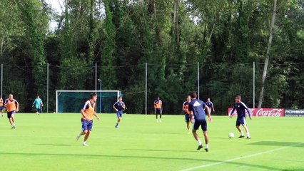 Entrenamiento del Real Oviedo en El Requexón