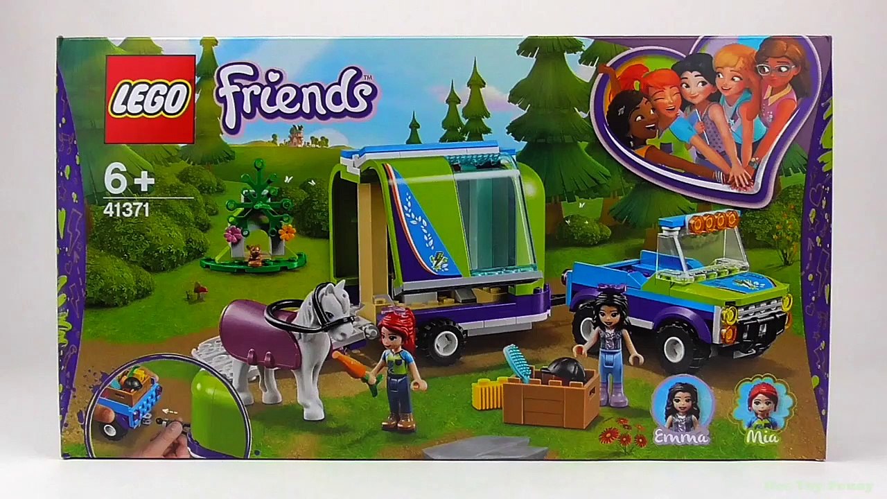 LEGO Friends Mia's Horse Trailer (41371) - Toy Unboxing and Speed Build -  video Dailymotion