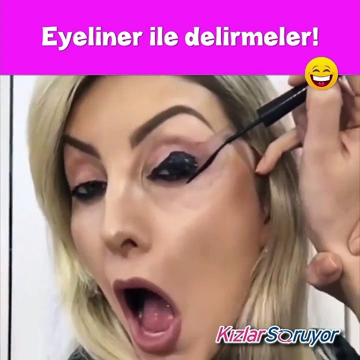 Eyeliner ile delirmeceler
