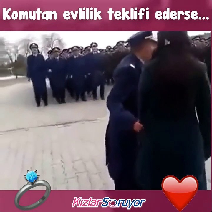 Komutan evlilik teklifi ederse