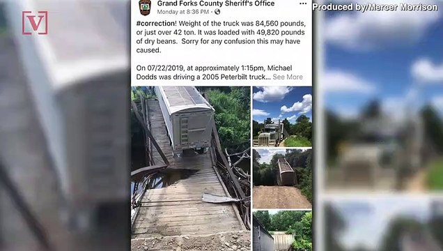 113-Year-Old Bridge Collapses Under Weight of 42-Ton Big Rig Carrying Dry Beans