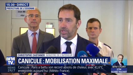 Christophe Castaner sur la canicule: "Nous voyons une augmentation du nombre d'appels (...) dans les services d'urgence"