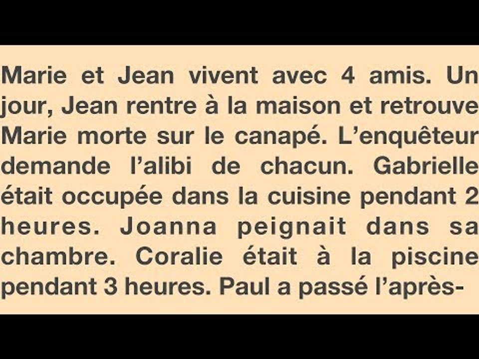 Plus de 90 % des gens n'ont pas la réponse à cette énigme. Y arriverez-vous e...