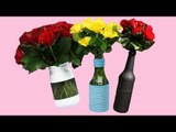 Como transformar garrafas velhas em vasos